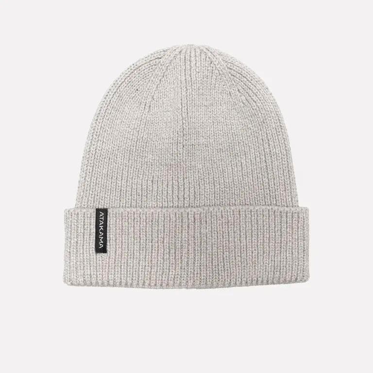 Gorro Beanie Trancura Lana Merino Beige TALLA UNICA