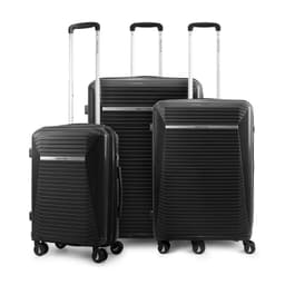 Set 3 Maletas Niza S+M+L Cabina 10kg Mediana 20kg y Grande 23kg negra Negro L