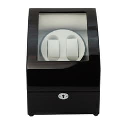 Watch Winder 2 Relojes Ebony Brillo Alto Negro TALLA UNICA