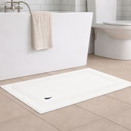 Toalla de piso SAVOY Home algodon premium 50x80 cm blanco