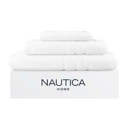 Set 3 Toallas SIGNATURE Cara+mano+cuerpo 100% algodon alta calidad blanco