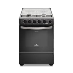 Cocina a Gas 4 Platos Horno Vapor y Temporizador FM4TPC Negra