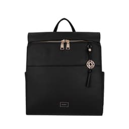 Mochila Mujer Boston Grande PVC Negra ST6 Negro L