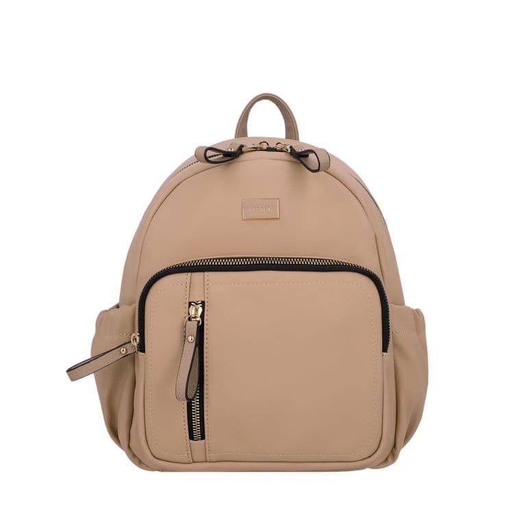 Mochila Mujer Galicia Mediana PVC Beige ST6 Beige M