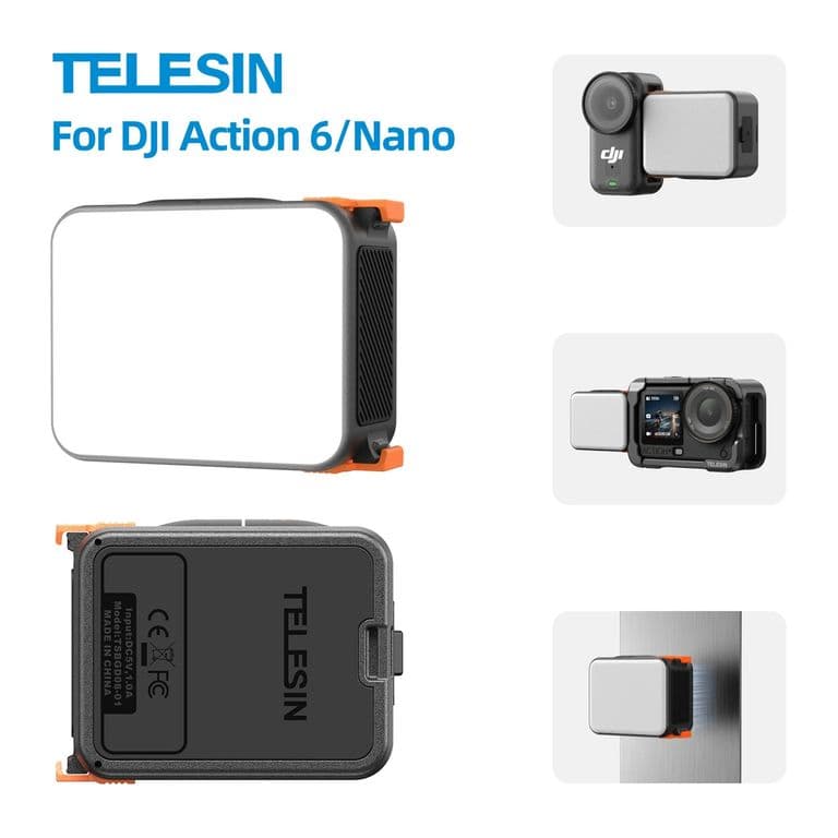 Luz LED Magnetica para DJI Osmo Nano / Action 6