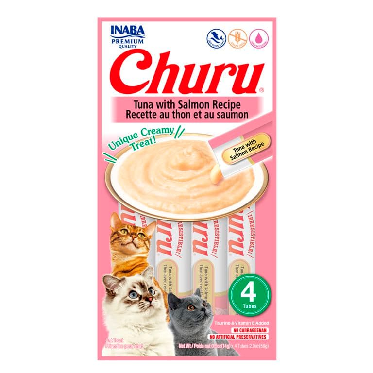Snack Churu Gato 4 Tubos Sabor Atun/salmon