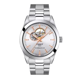 Reloj Gentleman Open Heart 40mm T1274071103101 Plateado 40