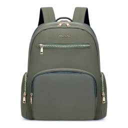 Mochila Mujer MOVAC Amaia Elegante Premium Impermeable Notebook 14" Trabajo Viaje Urbana Verde Claro TALLA UNICA