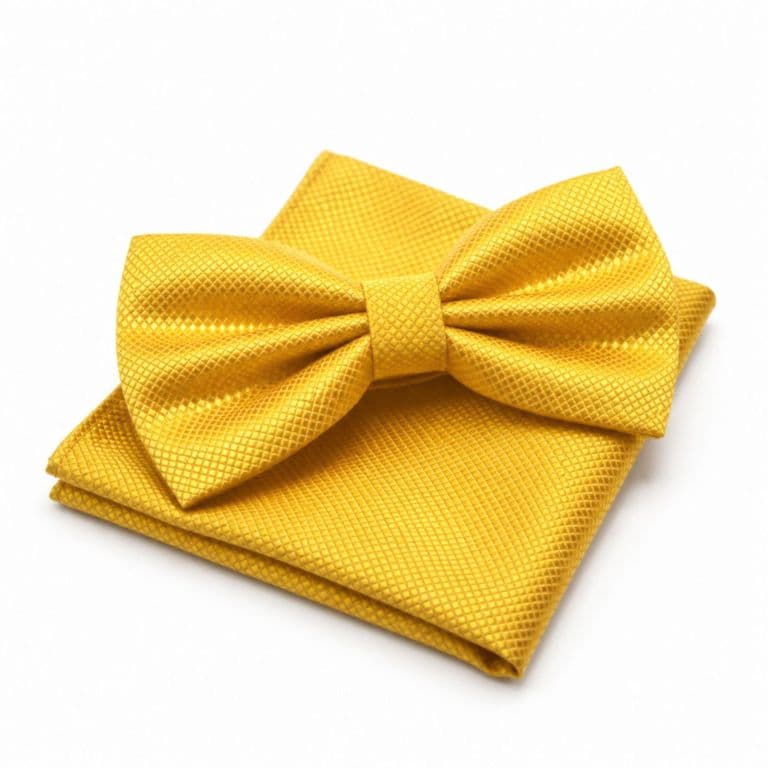 Set Humita + Panuelo TGC Modelo Noir Prestige Amarillo TALLA UNICA