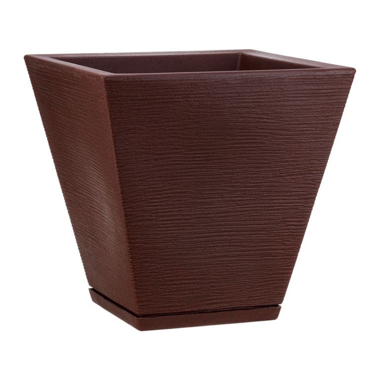 MACETERO CAFE ZURIQUE 34CM ALTO CON PLATO