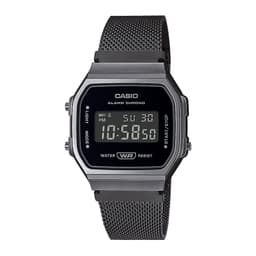 Reloj A168WEMB-1B A168WEMB1B Vintage Unisex Digital Acero Negro TALLA UNICA