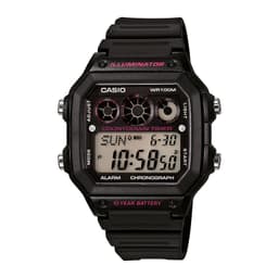 Reloj AE-1300WH-1A2 AE1300WH1A2 Hombre Digital Resina Deportivo Negro TALLA UNICA