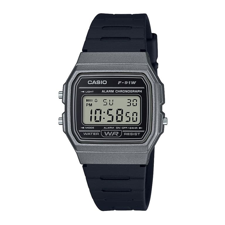 Reloj F-91WM-1B F91WM1B Vintage Unisex Digital Resina Gris TALLA UNICA