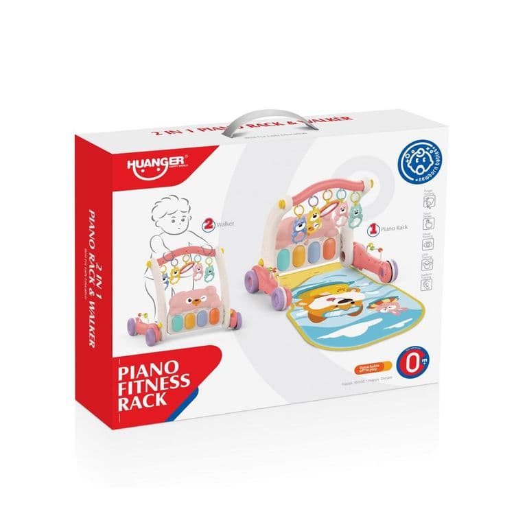 Gimnasio y Andador Infantil Rosado -