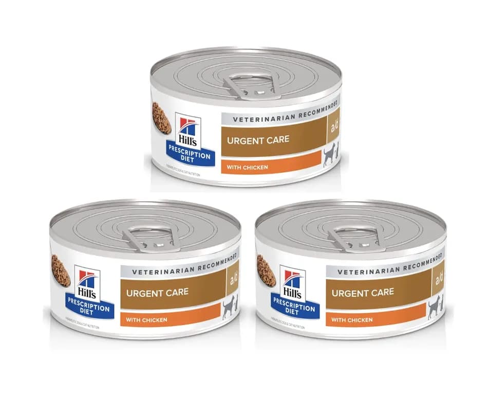 3 X Latas A/d Urgent Care Perro Y Gato 156grs.