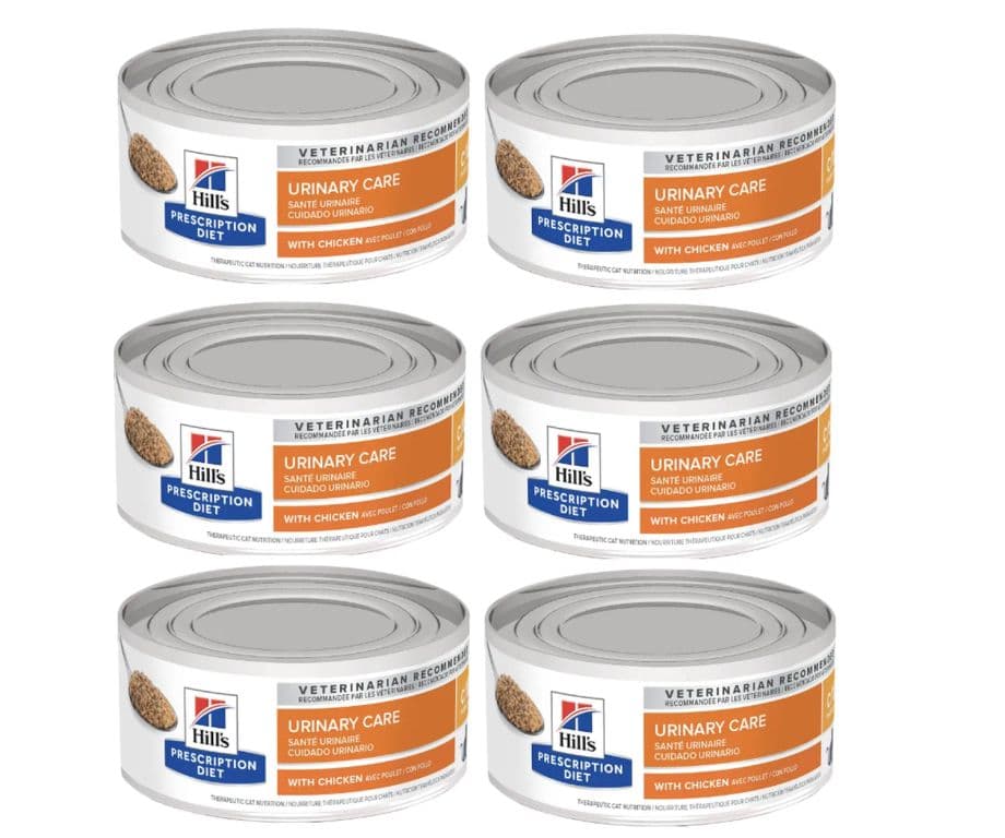 X6 Alimento Hill's Prescription Diet Urinary Care c/d Gato 156g