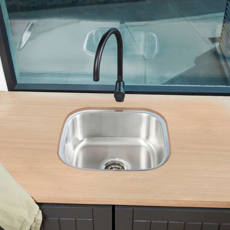 Lavaplatos Bajo Cubierta Acero Inox New Pio Square 1C