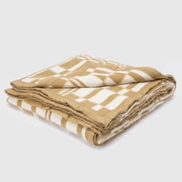 FRAZADA DE LANA CLASSIC ESCOCESA KING Beige KING