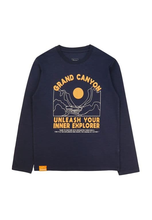 Polera Nino Adventure 2620335 Azul Azul 8