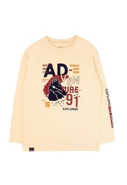 Polera Nino Adventure 2620336 Crudo Blanco 8