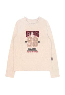 Polera Nina Squad 2620353 Gris Melange Gris 8