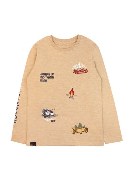 Polera Nino Adventure 2620230 Beige Beige 2