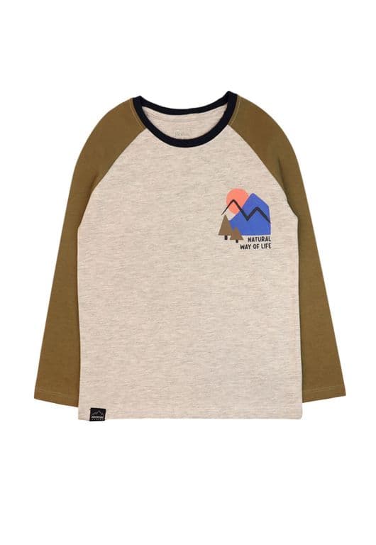 Polera Nino Adventure 2620232 Gris Melange Gris 2