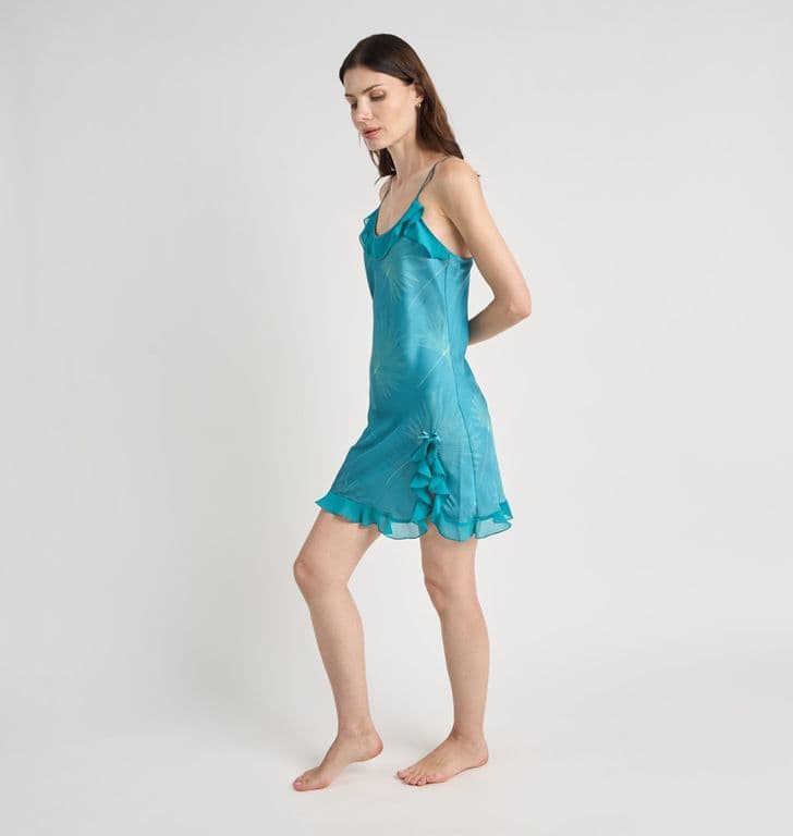 MINI MUJER VUELO VERDE ESTAMPADO Verde S
