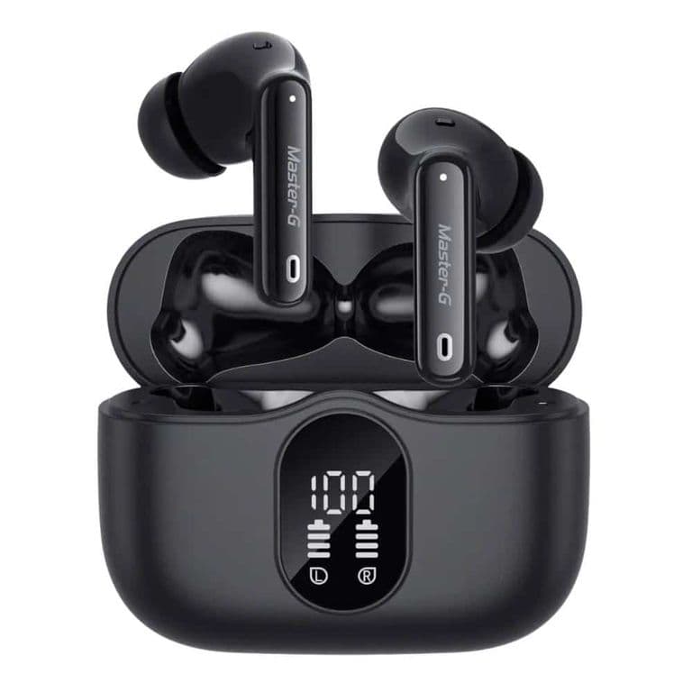 Audifonos Bluetooth Modo Gamer In Ear TWS ANC Cancelacion de Ruido Buds30 Master-G Increible Sonido Negro