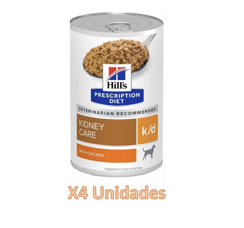 4X Kidney Care K/D Con Pollo Para Perro 370 g