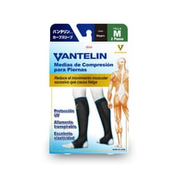 Pantorrillera Compresora M, Black Negro M