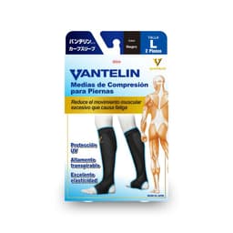Pantorrillera Compresora L, Black Negro L