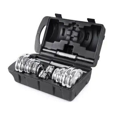 Set Mancuernas Acero con Maleta