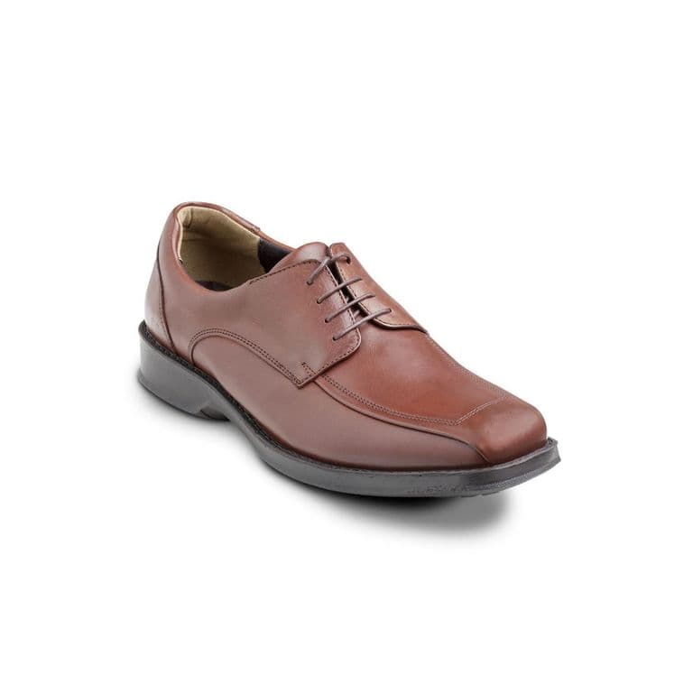 Zapatos Hombre Cuero 24 Flex Financial Brandy Cafe 38