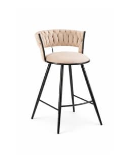 Silla de Bar Fijas 66 cm Gales Black Beige