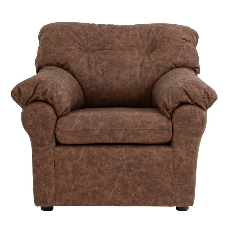 Sofa Mateo 1 Cuerpo - Cuero Auris / Chocolate