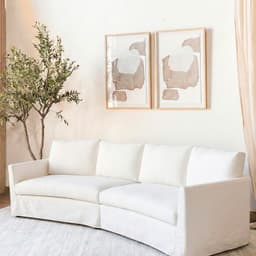 Sofa Modular Olga 3 cuerpos Amoble Blanco