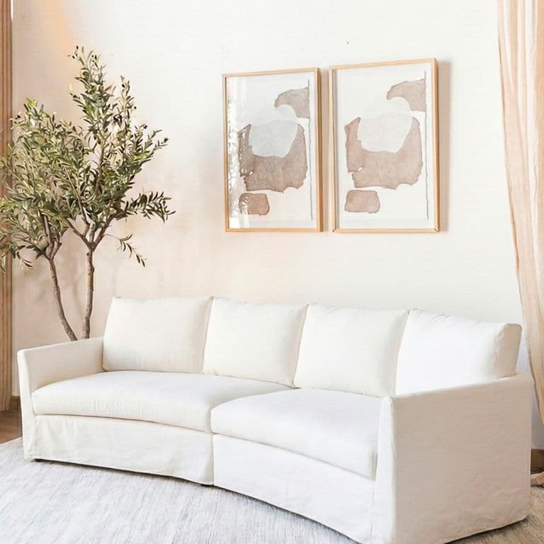 Sofa Modular Olga 3 cuerpos Amoble Blanco