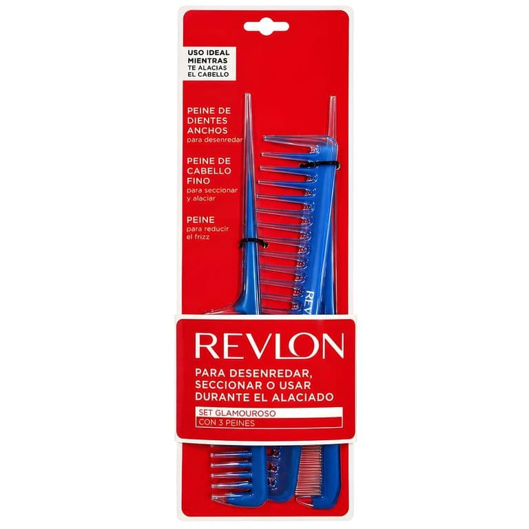 Set 3 Peines Cola y Estandar Antiestatico - PS