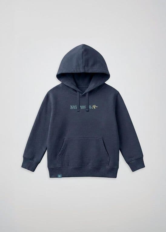 Poleron Hoodie Algodon Print Ninos Azul 9-10 ANOS