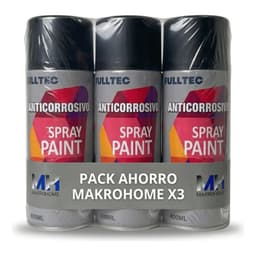 Pack X3 Spray Anticorrosivo Y Antioxidante 400ml NEGRO MATE