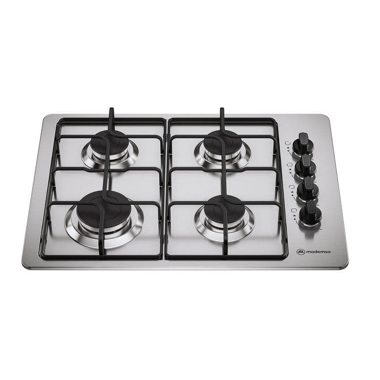 Encimera a Gas 4 Platos Encendido Automatico KM4GX Inox