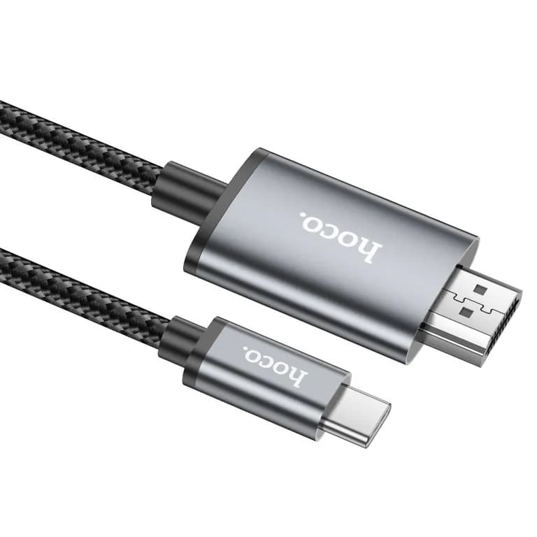 Cable transmisor TV USB-C a HDMI UA27 Negro