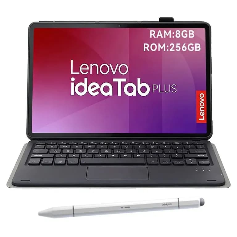 Tablet Idea Tab Plus 8GB+256GB WiFi 12.1 Plata+Teclado Negro+Lapiz
