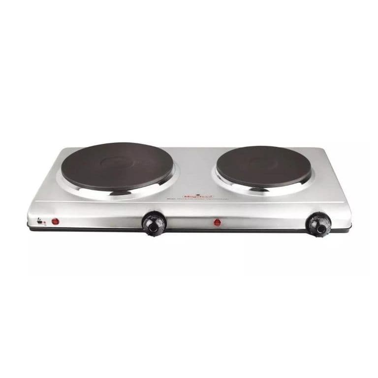 Cocina Encimera Electrica 2 Platos 2500W Dinamic Inox Duo