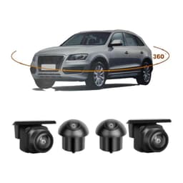 Kit 4 Camaras Para Automovil Sistema 360 Con Cableado