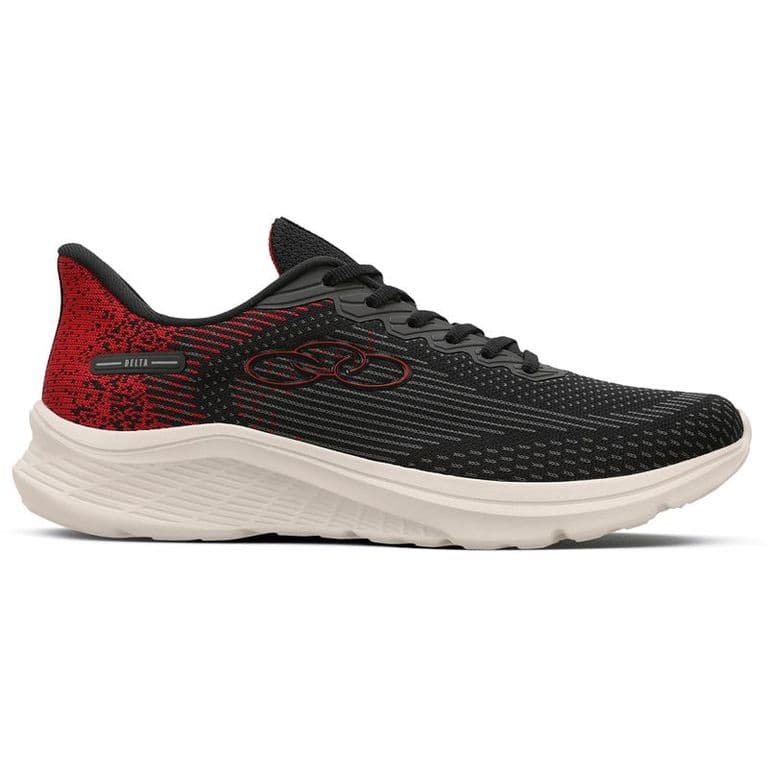 Zapatilla Hombre Delta Negro/Rojo Negro 39