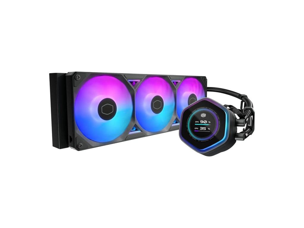Refrigeracion Liquida MasterLiquid Atmos II 360mm, 3 Ventiladores, LCD, Negro