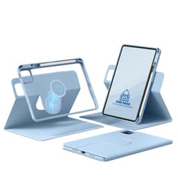 Funda Libro Rotativa 360 Para iPad A16 (11Gen) / 10 Gen - Celeste