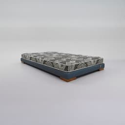 Cama 1 Plaza Box 8 cm L180 cm + Colchon Modelo Ideal - Pata 4.5 Cm